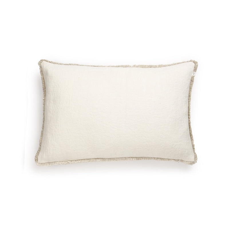 CHALK WHITE & SANDSHELL CUSHION COVER 'COMO' - Cushion Covers - SCAPA HOME - SCAPA HOME OFFICIAL