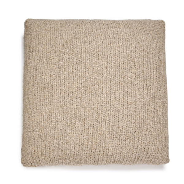 OATMEAL HAND-KNITTED CUSHION COVER 'LULU' - Cushion Covers - SCAPA HOME - SCAPA HOME OFFICIAL