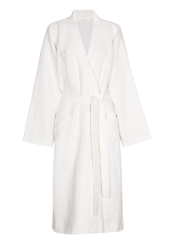 WHITE KIMONO 'VILA' - Robes & Sleepwear - SCAPA HOME - SCAPA HOME OFFICIAL