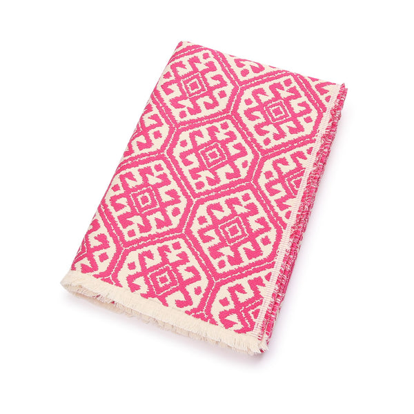 BRIGHT PINK THROW 'AMALFI' - Throws - SCAPA HOME - SCAPA HOME OFFICIAL