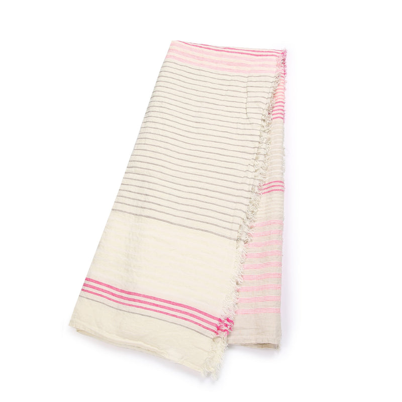 BRIGHT PINK THROW 'DONA' - Throws - SCAPA HOME - SCAPA HOME OFFICIAL